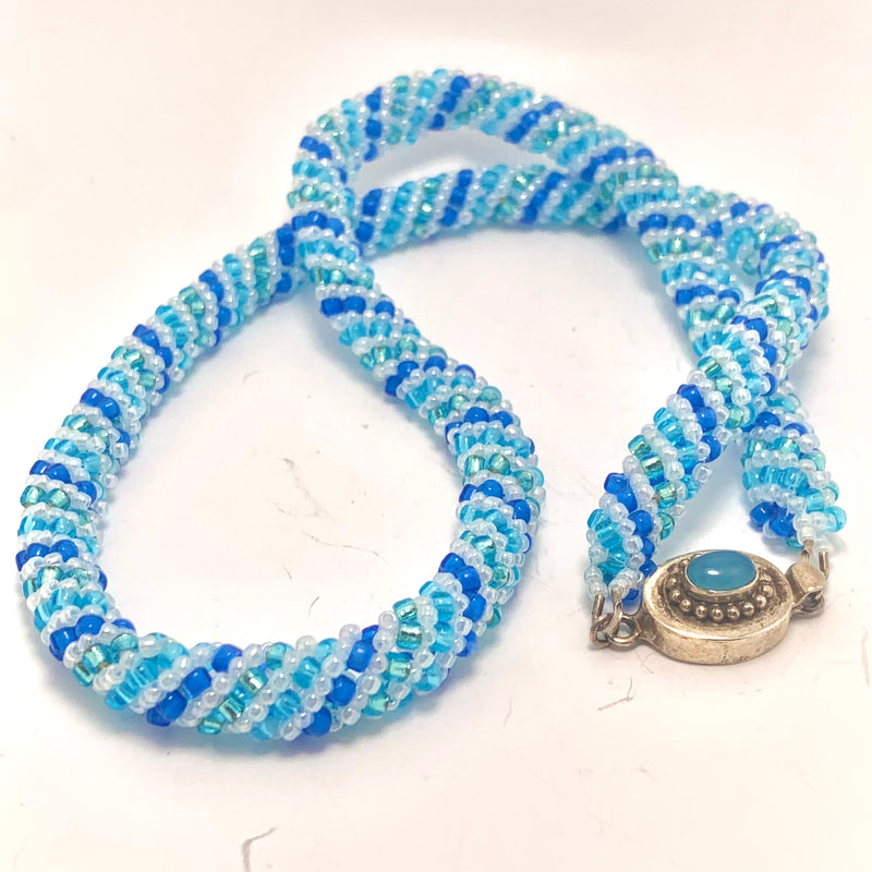 Russian Spiral Beaded Rope Necklace, Friday 2/21/25