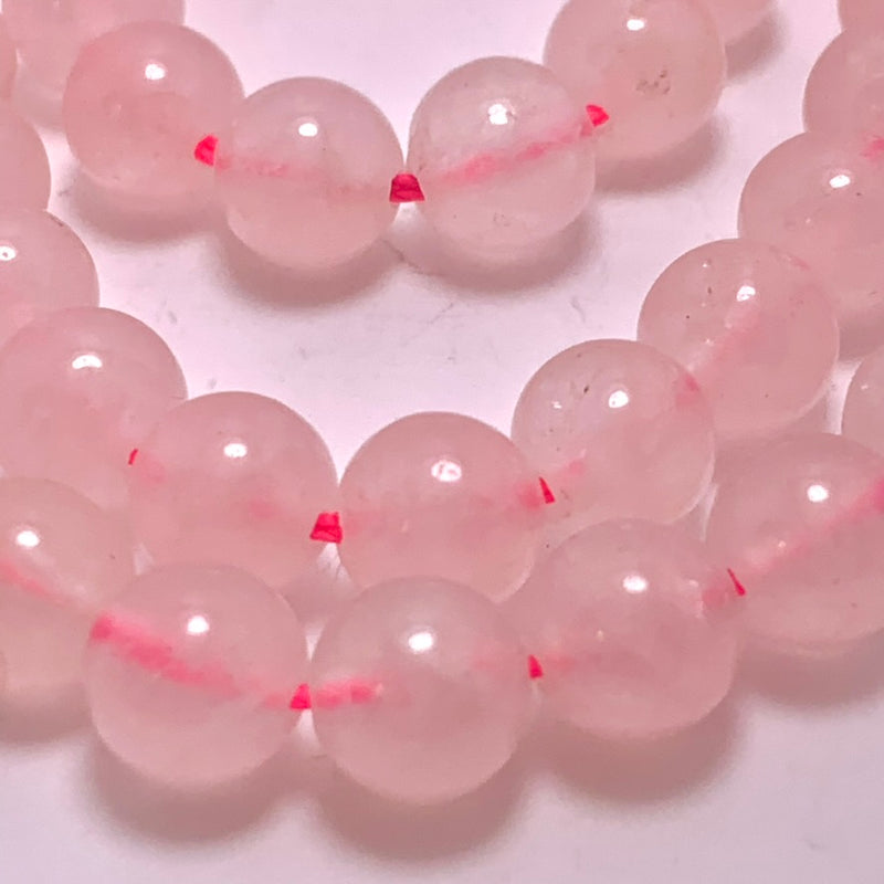 Rose Quartz Gemstone Round Beads, 8mm