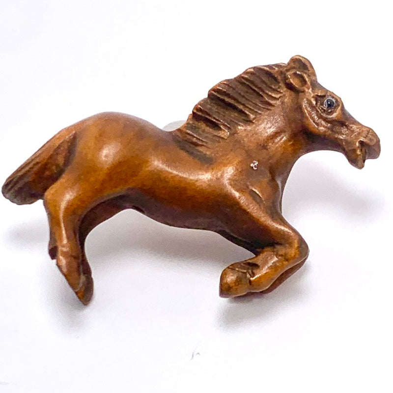 Running Horse Ojime Bead, 26x36mm