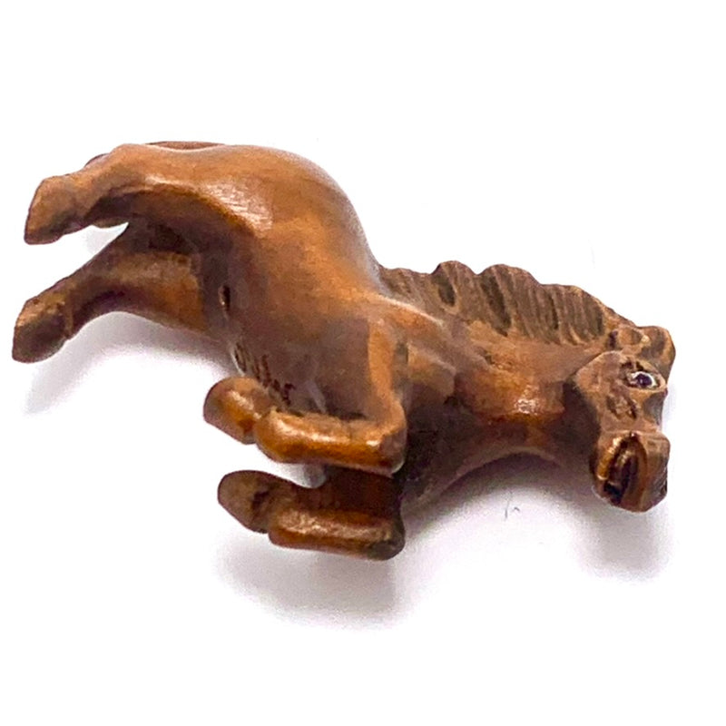 Running Horse Ojime Bead, 26x36mm