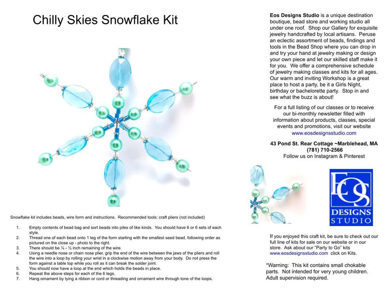 Chilly Skies Snowflake Kit