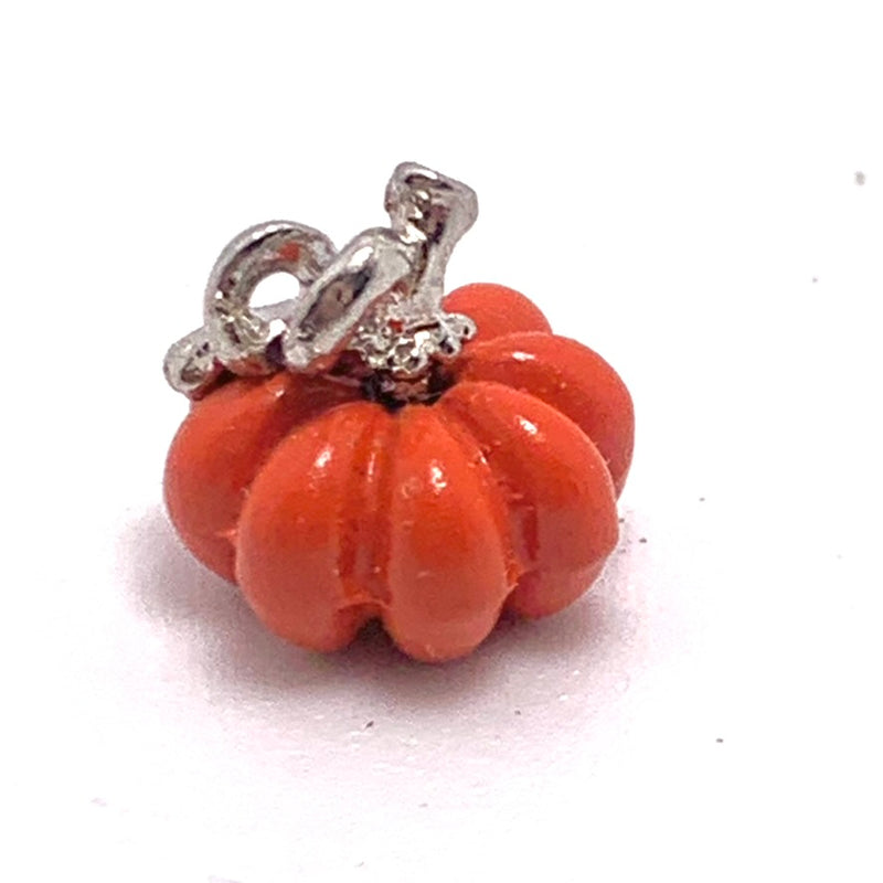 Tiny Pumpkin Bead, 8mm