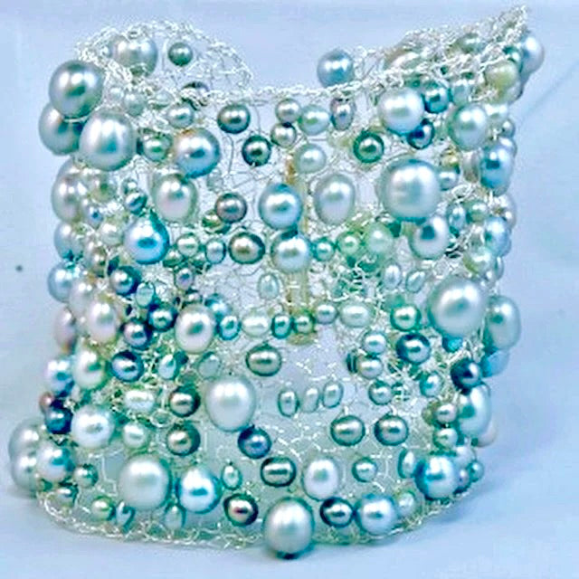 Beaded Wire Knit Cuff, Wednesdays 3/12/25 & 3/19/25