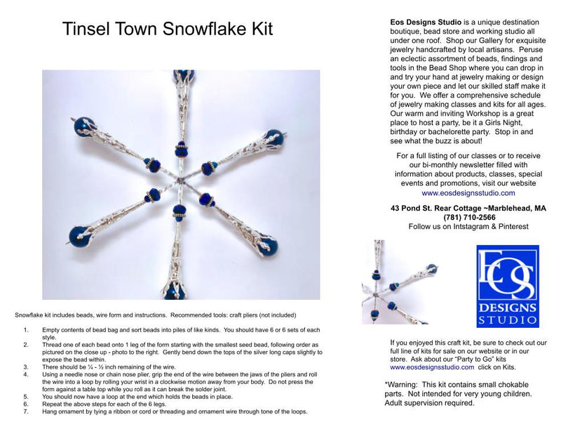 Tinsel Town Snowflake Kit