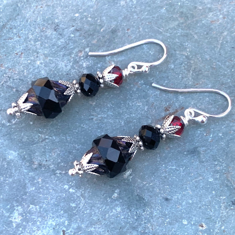 Vintage Style Earrings with Czech Glass Beads Sat 2/1/25