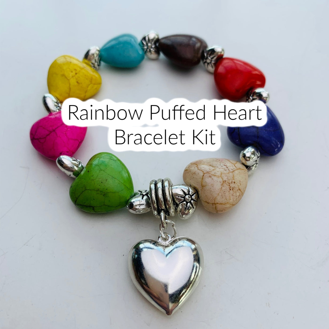 Beaded Hearts Bracelet And/or Necklace Beading Pattern and